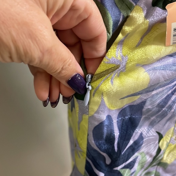 NWT TOMMY BAHAMAS women’s TROPICAL FLORAL SILK Halter Dress zip open back 16 - Picture 6 of 16